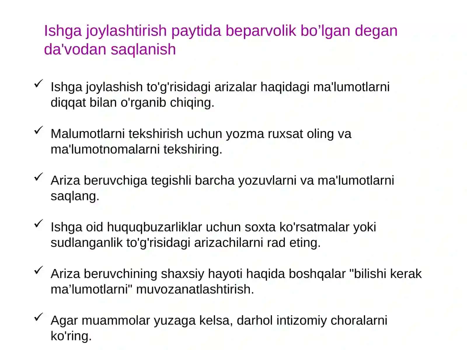 Xodimlarni sinash va tanlash 3