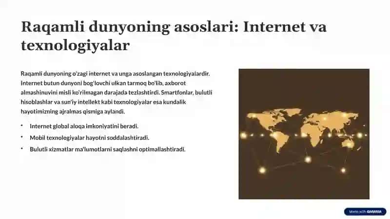 Axborot asriga kirish: Kelajak eshigi 3