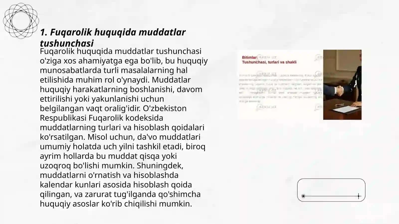 Fuqarolik huquqida muddatlar tushunchasi 3