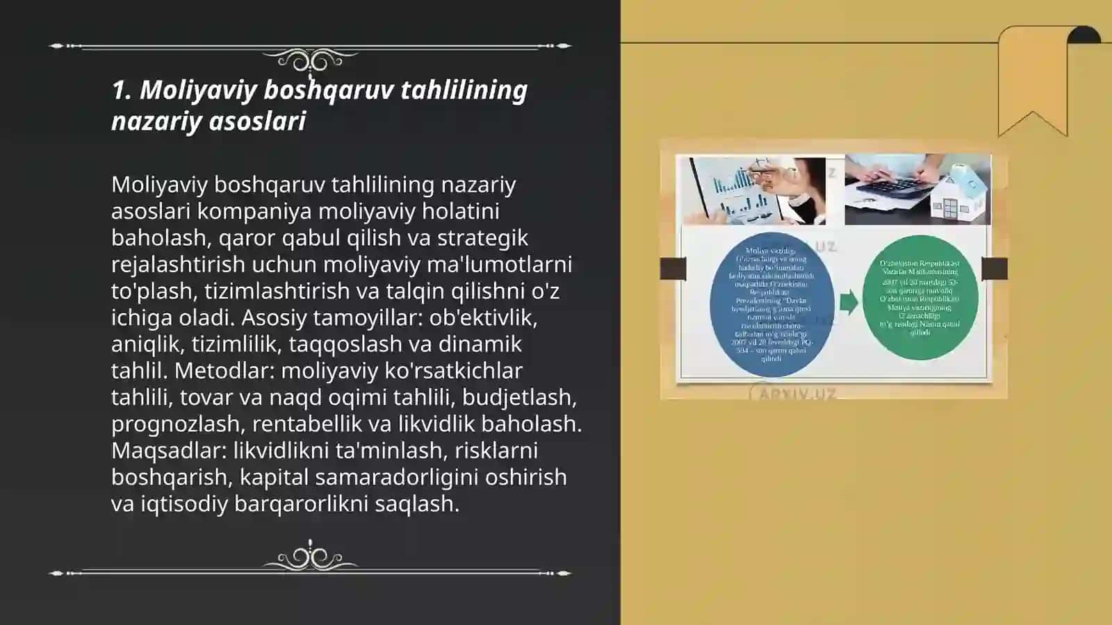 Moliyaviy boshqaruv tahlili 3