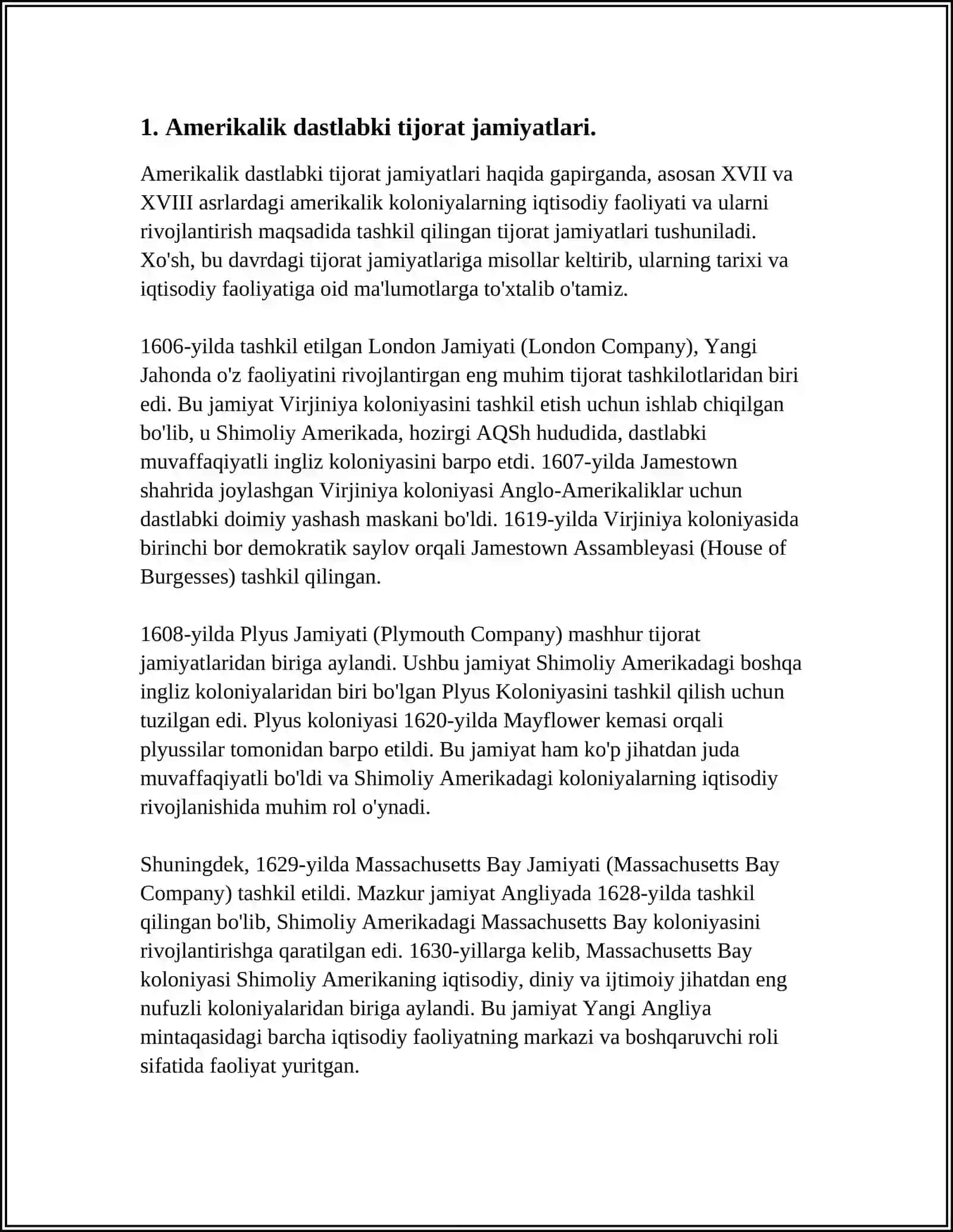 AMERIKADA IQTISODIY GʻOYALARNI VUJUDGA KELISHI (18-19 ASRLARDA) 3