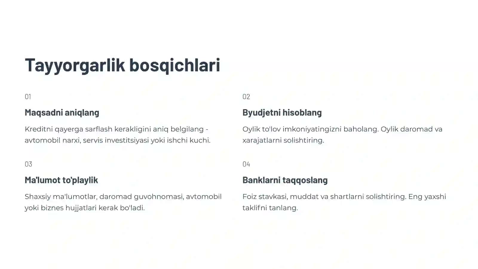 Kredit olish tartibi 3
