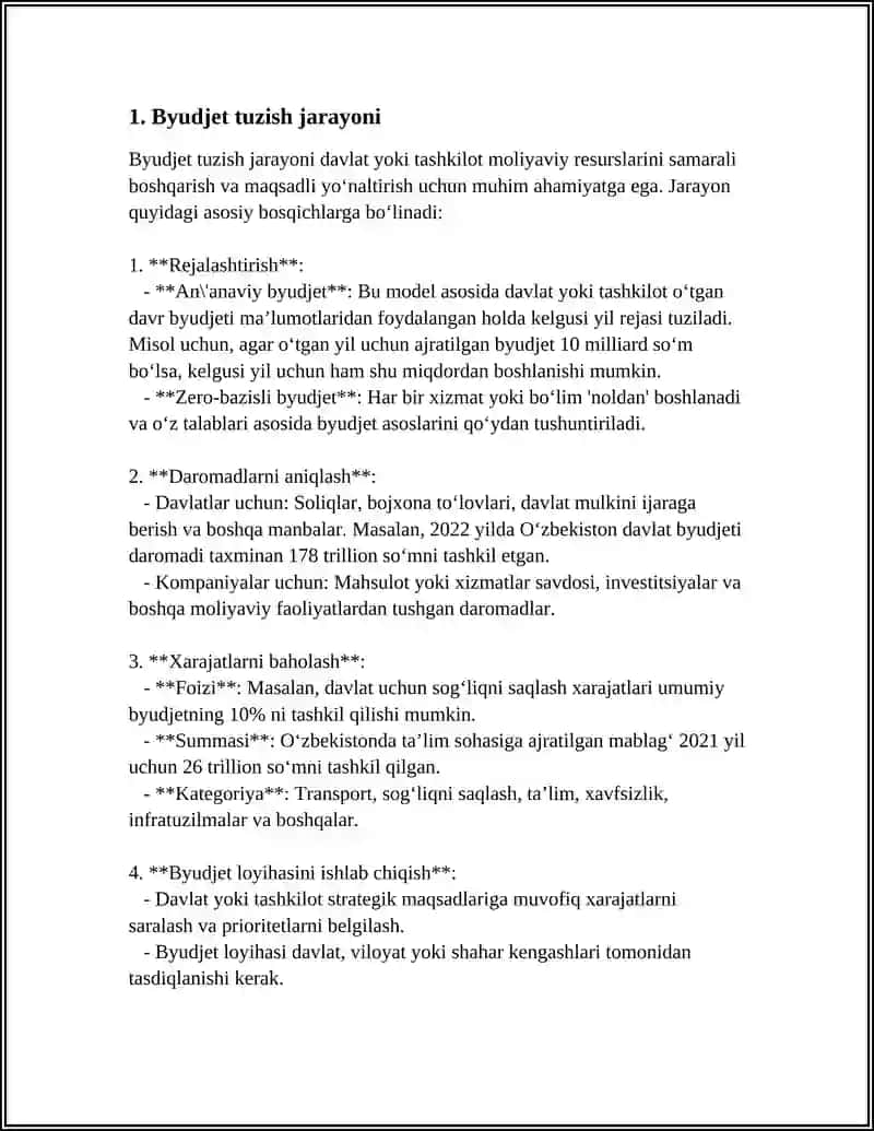 KOMPANIYANI BYUDJETI VA SIYOSATI 3