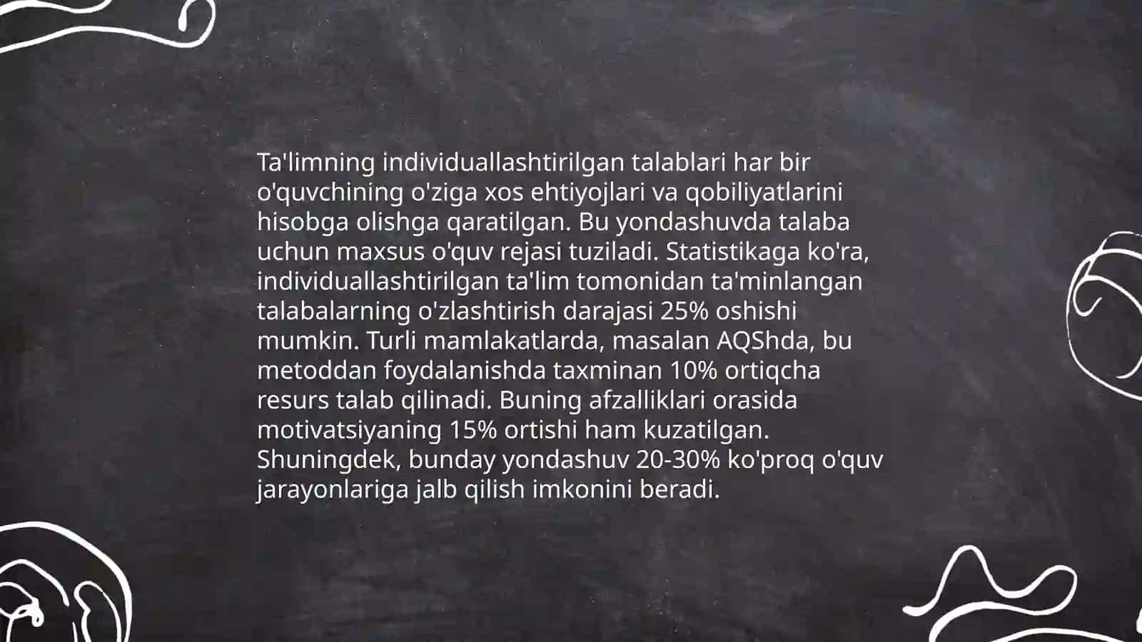 Ta'lim olganlikni tashxis etish turlari STEAM 3
