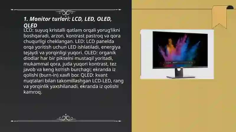 Monitorlar va videoadapterlar 3