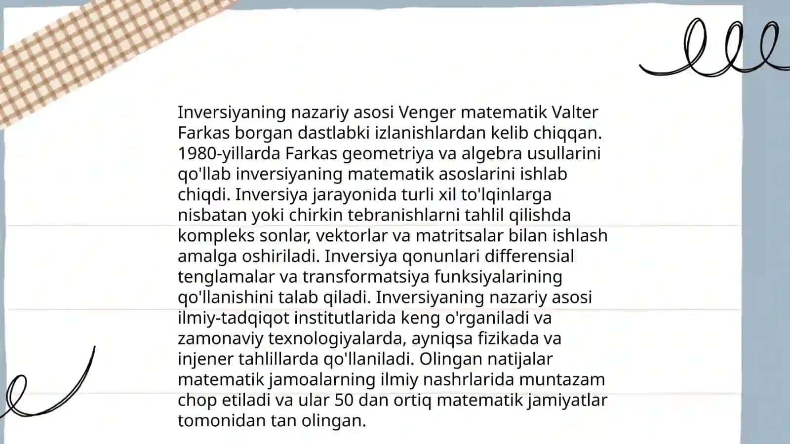 Inversiyaning nazariy asosi 3