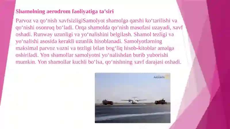 Parvoz qilish-qo‘nish tasmasini talab qilingan uzunligini hisoblash 3
