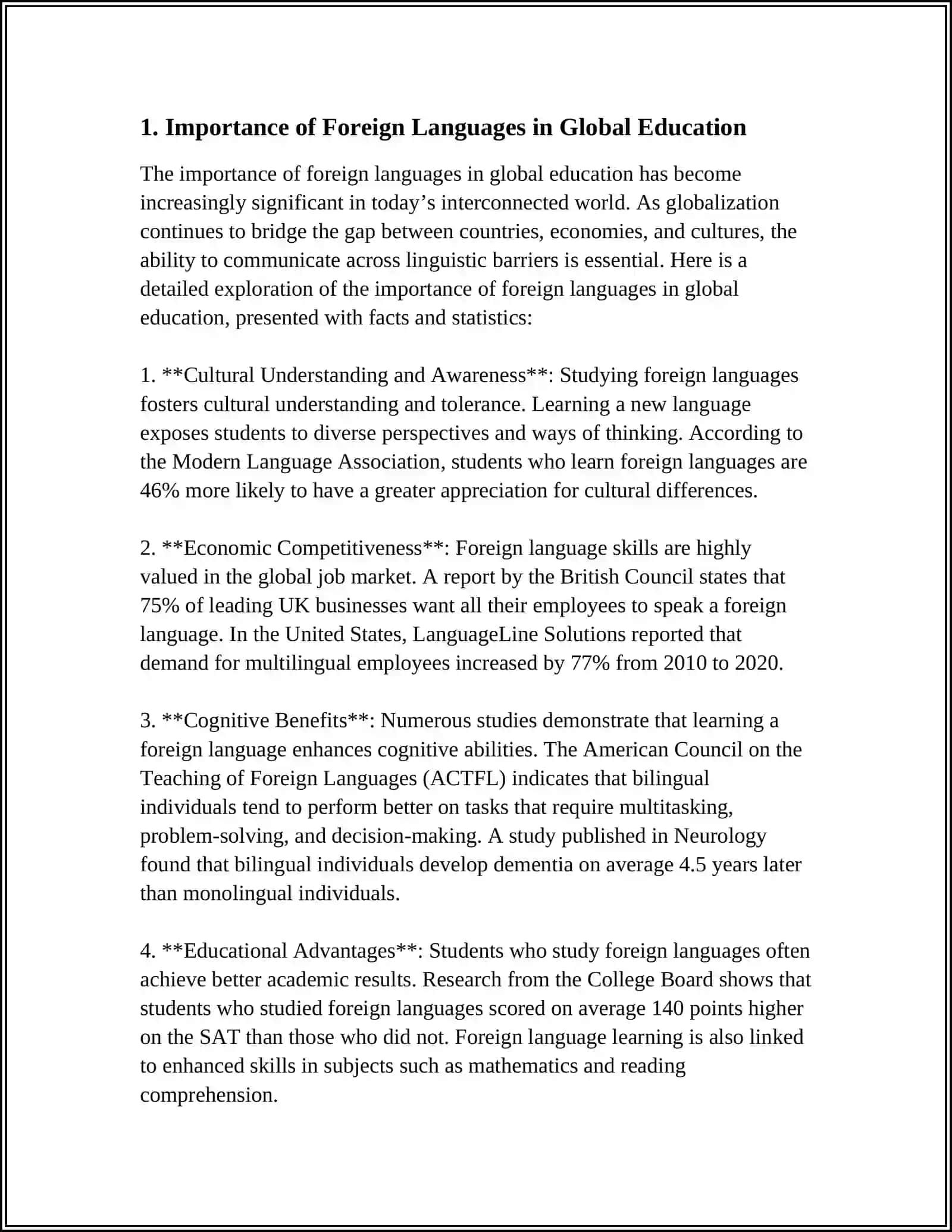 MUSTAQIL ISH: EDUCATION AND ROLE OF FOREIGN LANGUAGES 3