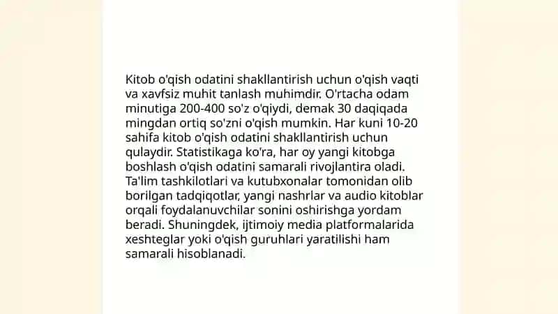 Kitobxonlik faoliyatini shakllantirish 3