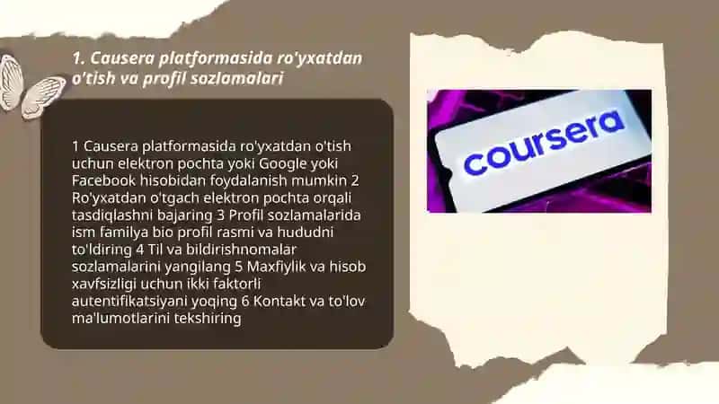 Causera platformasida kurs o'qish va sertifikat olish usullari 3