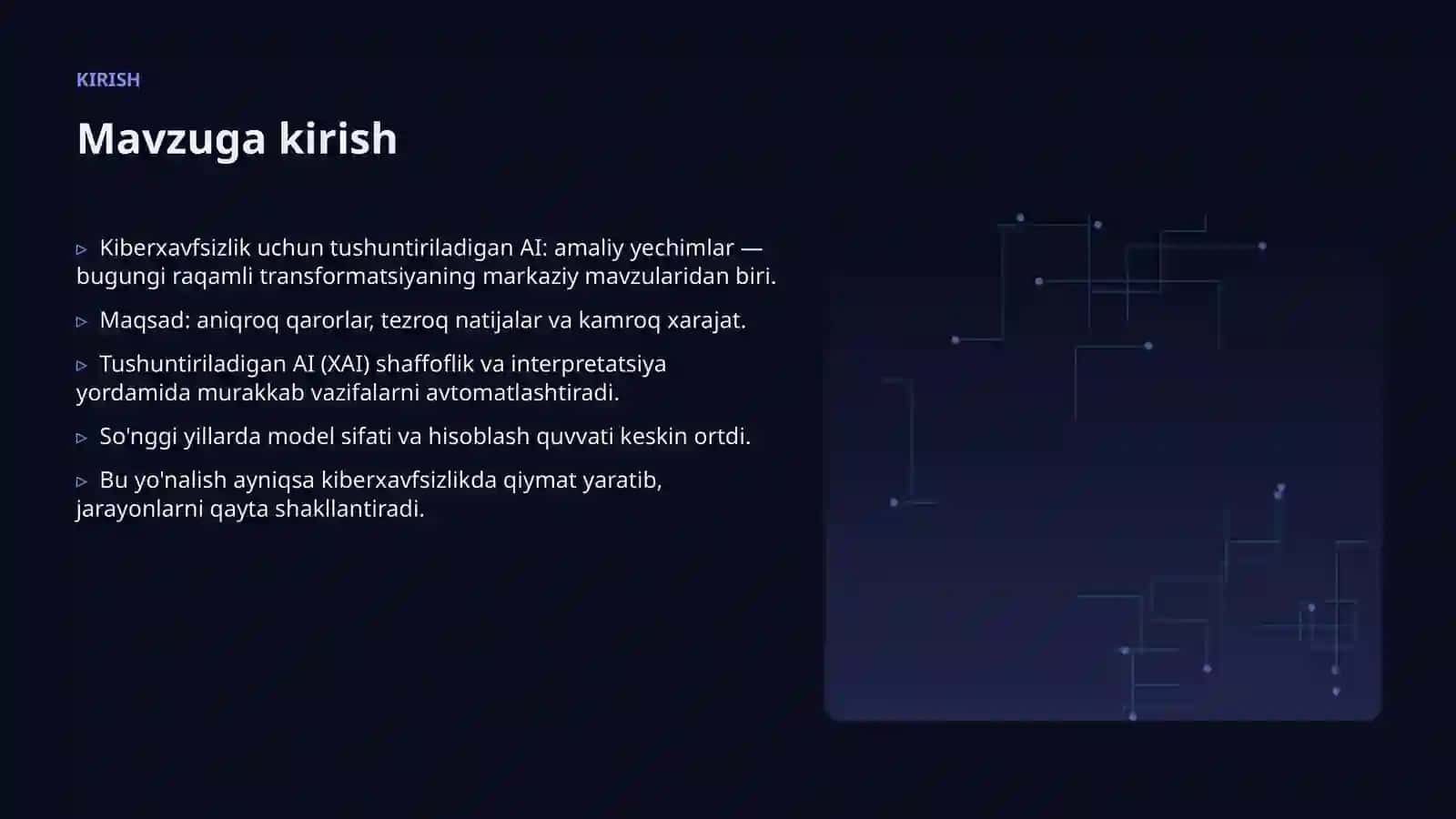 Kiberxavfsizlik uchun tushuntiriladigan AI: amaliy yechimlar 3