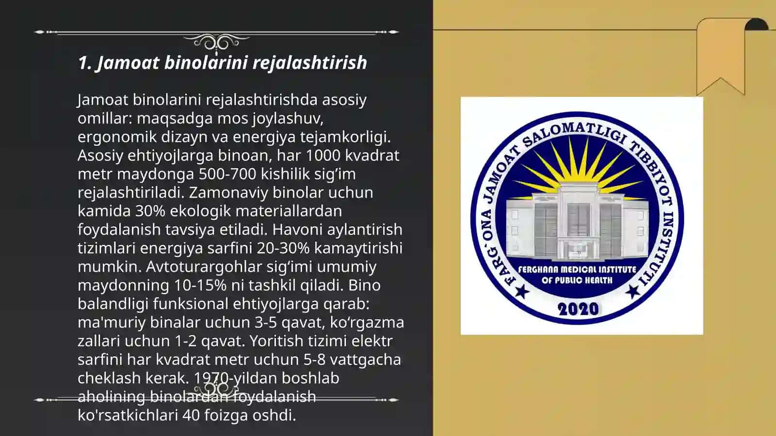 Jamoat binolarini rejalashtirish 3