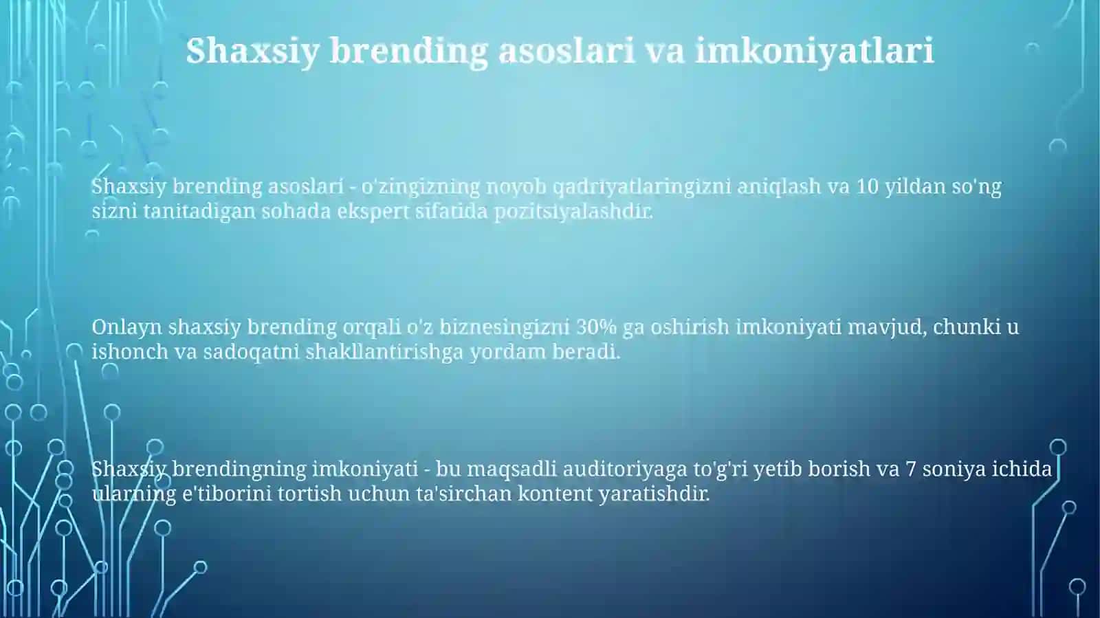Shaxsiy brending 3