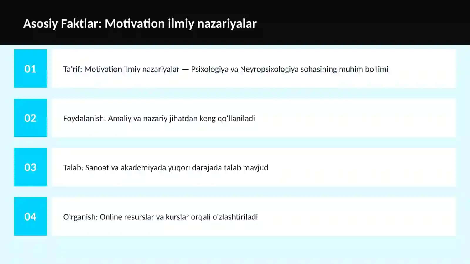 Motivation ilmiy nazariyalar 3