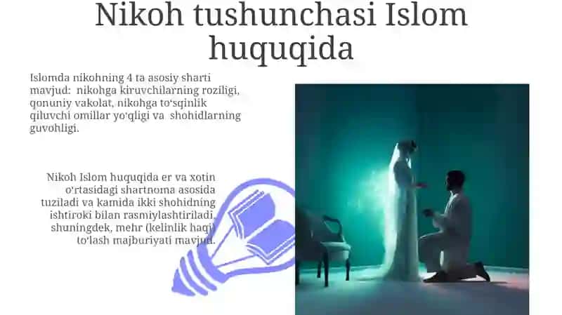 Nikoh Islom huquqida 3