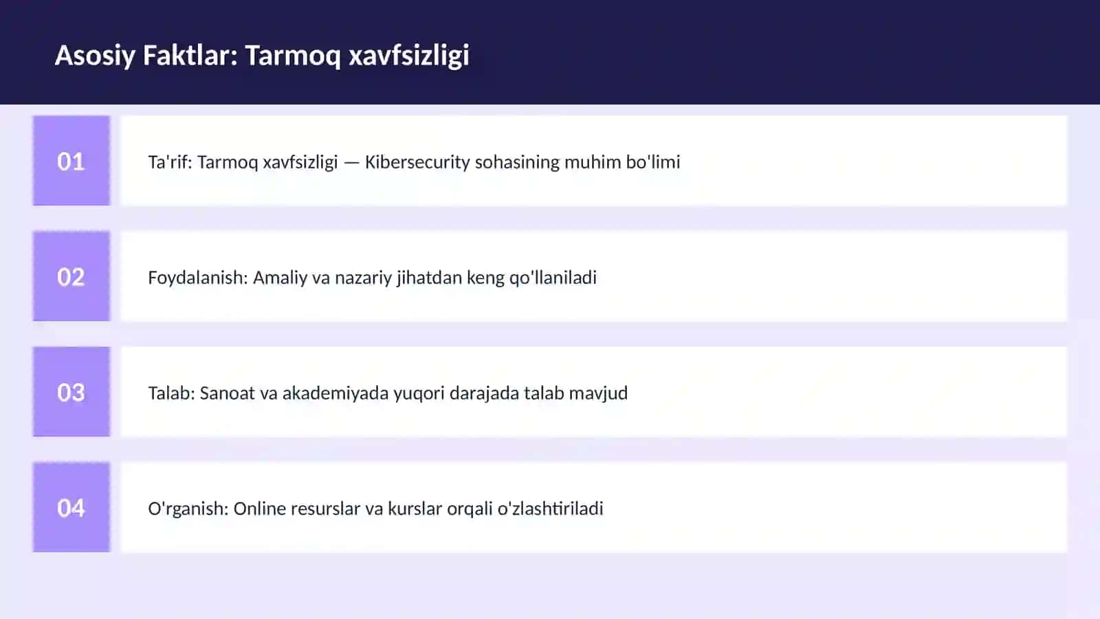 Tarmoq xavfsizligi 3