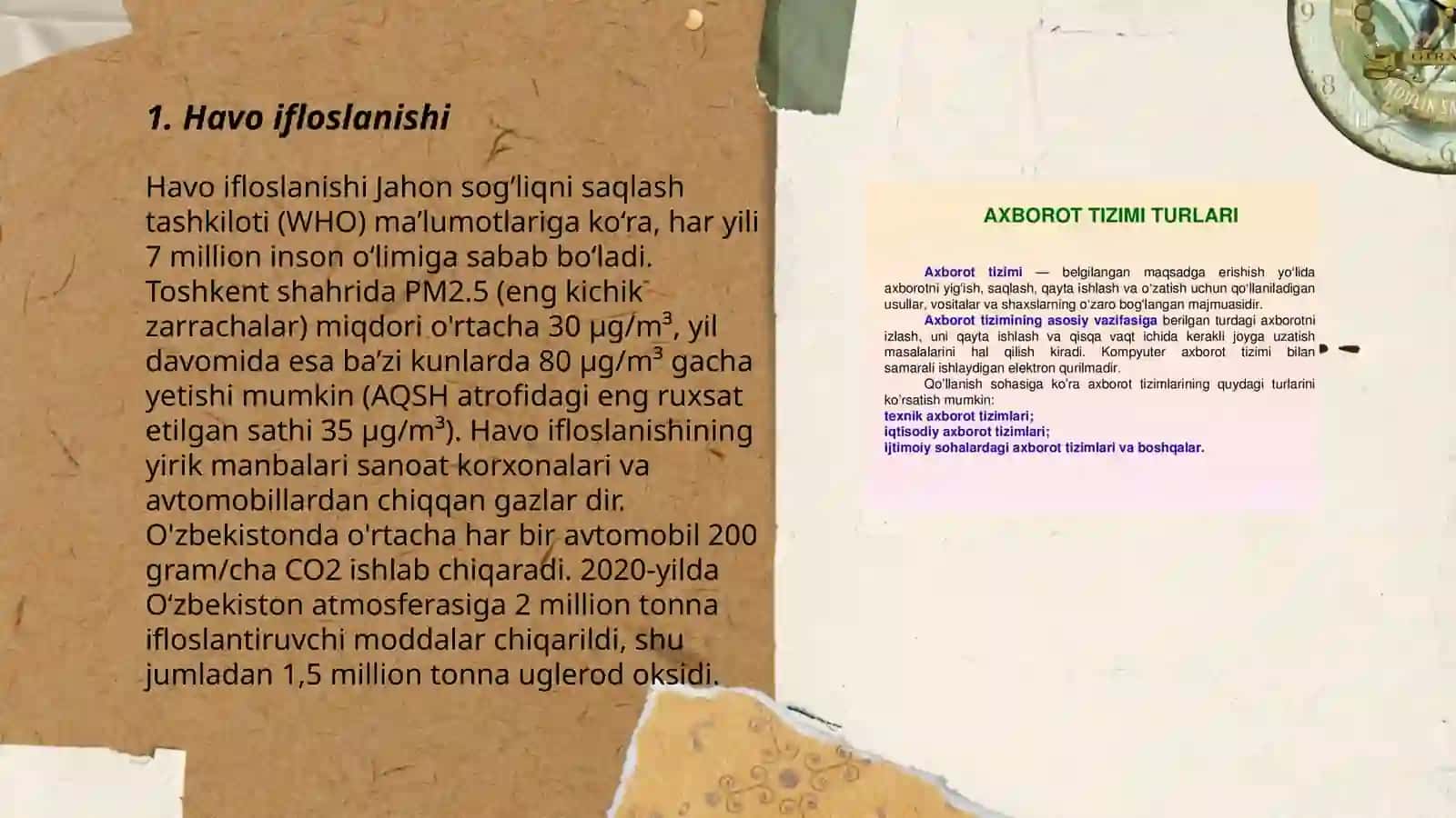 Ekologik muammolarga ta'rif keltiring 3