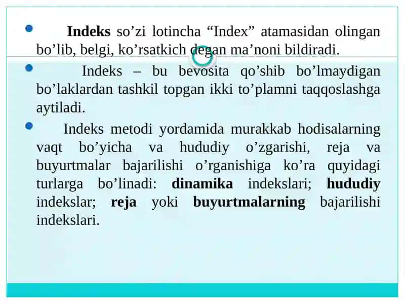 IQTISODIY INDEKSLAR 3