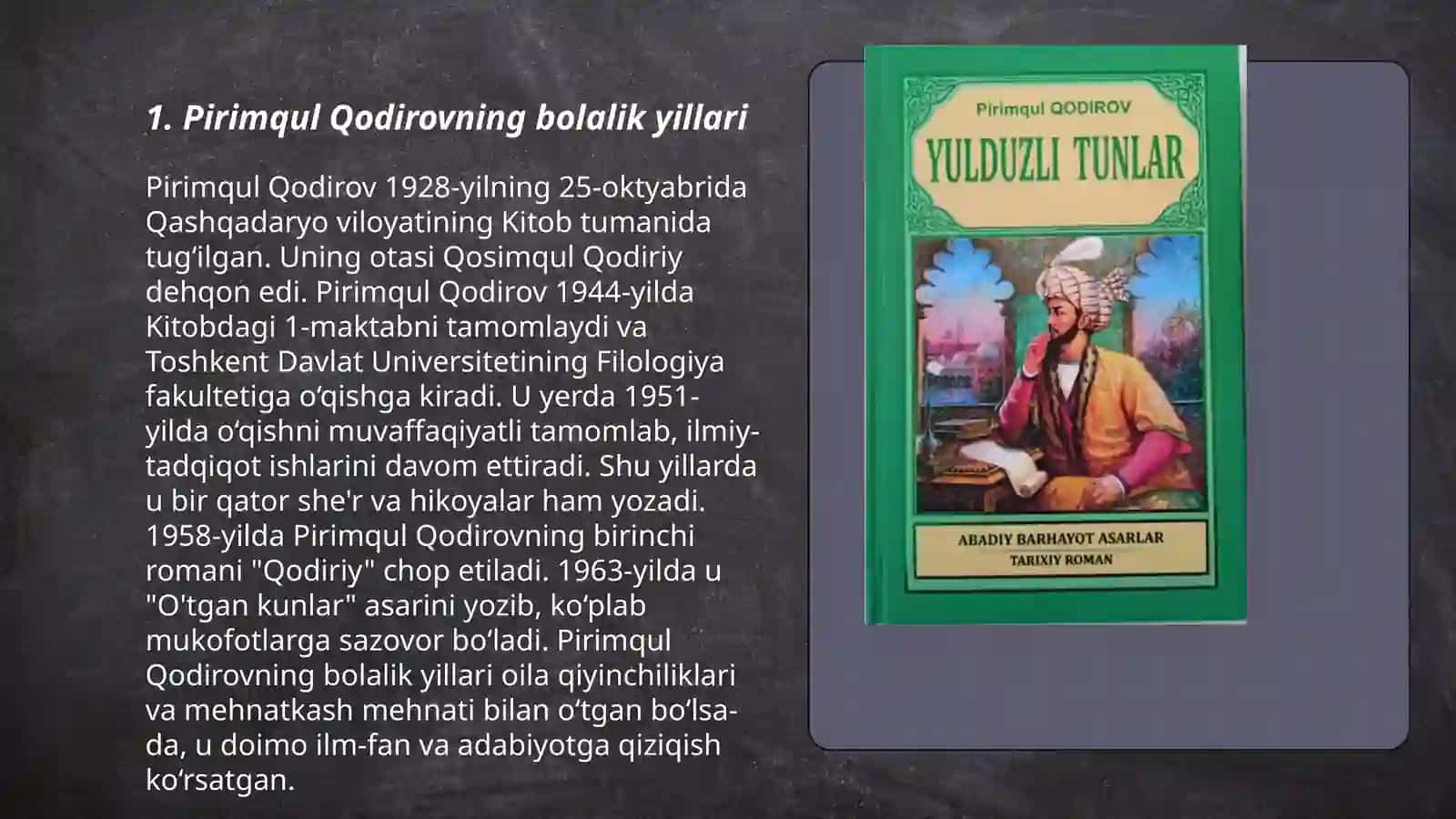 Pirimqul Qodirovning hayoti va ijodi 3