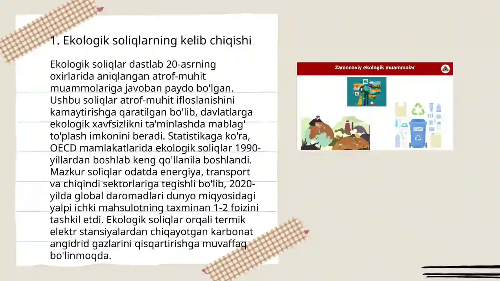 Ekologik soliqlar va ularning ahamiyati 3
