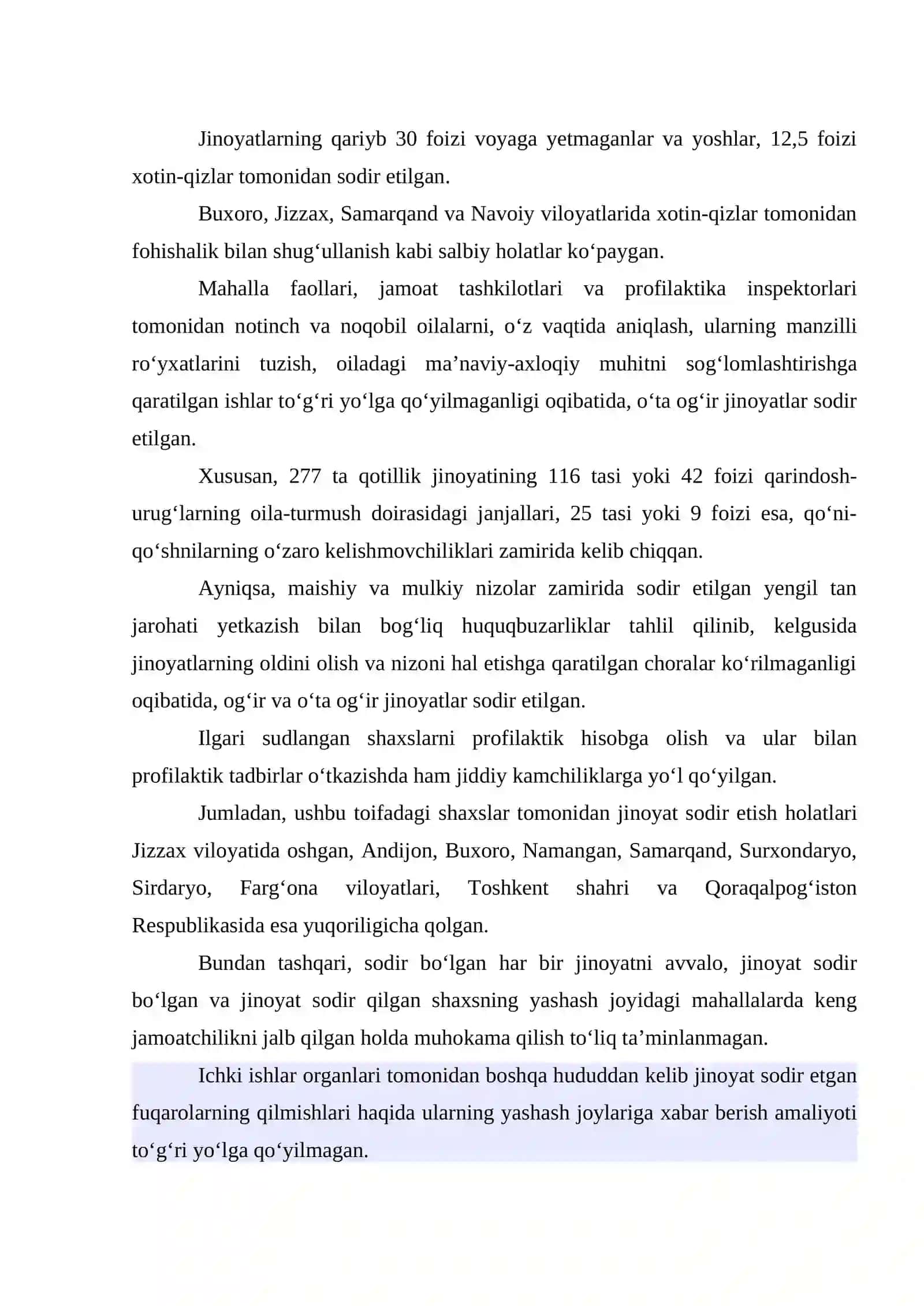Jinoyatchilikning Oldini Olish Muhitini Mustahkamlash 3