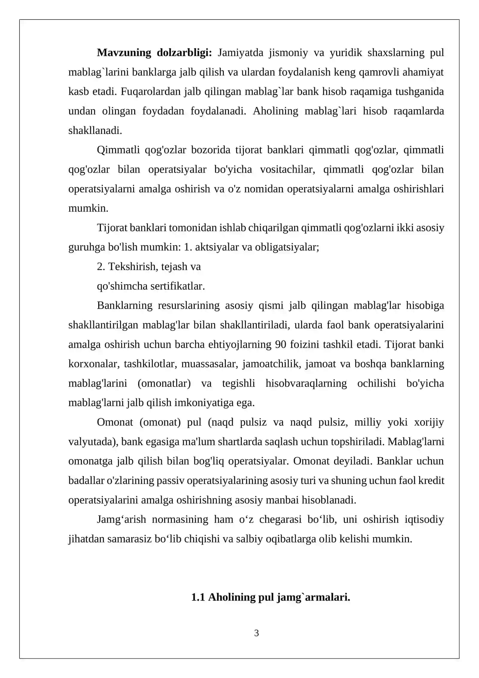 Aholi daromadlarining mazmuni, tuurlari va shakllanish manbalari 3