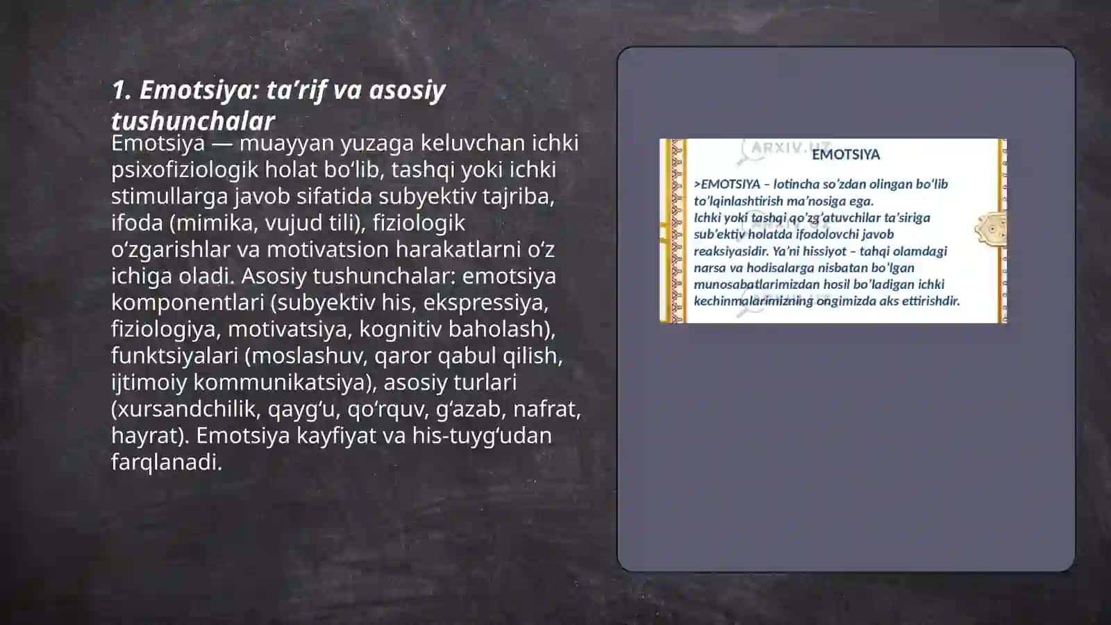 Emotsiya haqida tushuncha 3