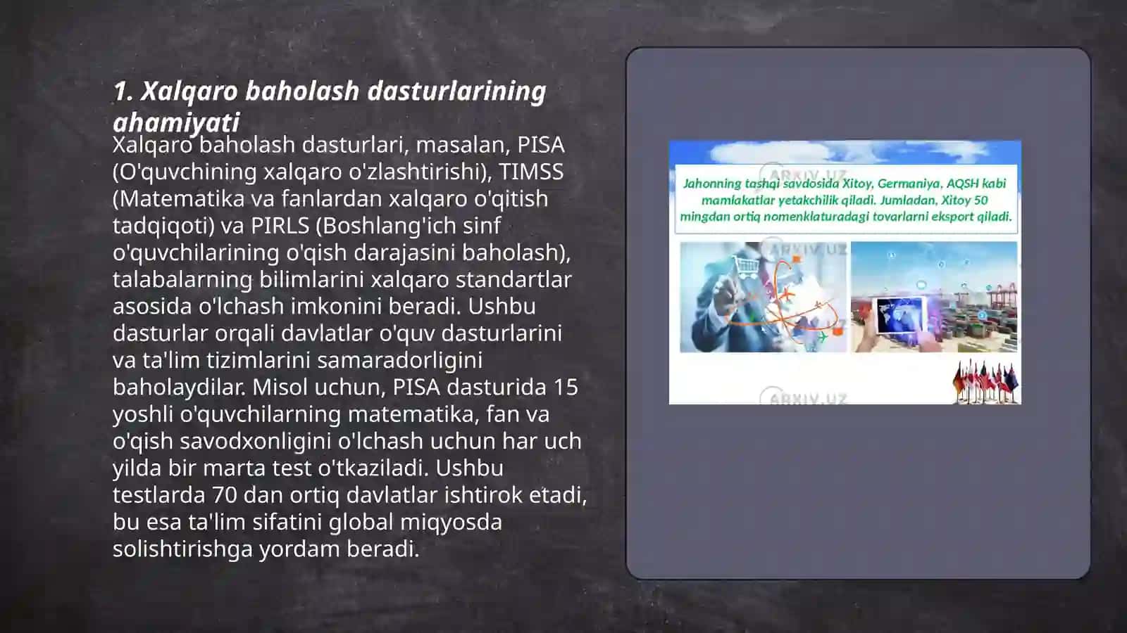Xalqaro baxolash dasturlari 3