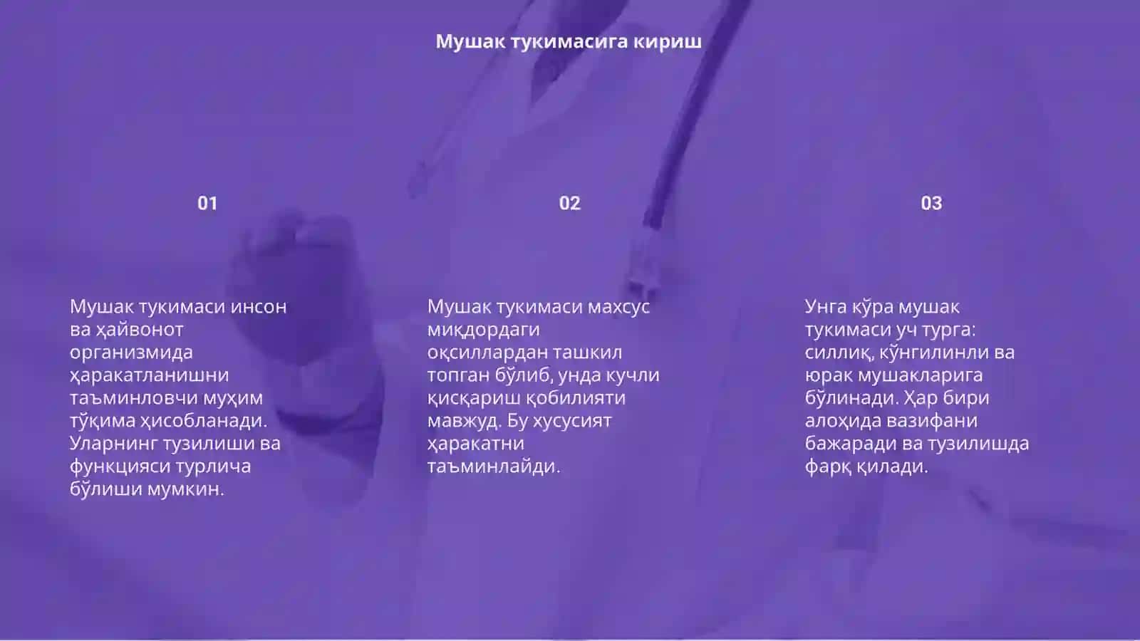 Мушак тукимаси хакида 3