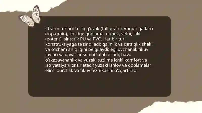 Charimdan tikuv buyumlarini konstruksiyalash 3