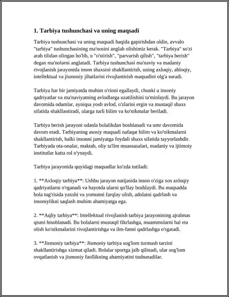TARBIYANING MAQSAD VA VAZIFALARI 3