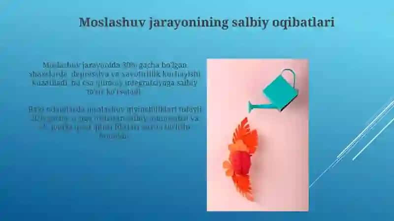 Shaxslarda adaptatsiya jarayonining psixologik xususiyatlari 3