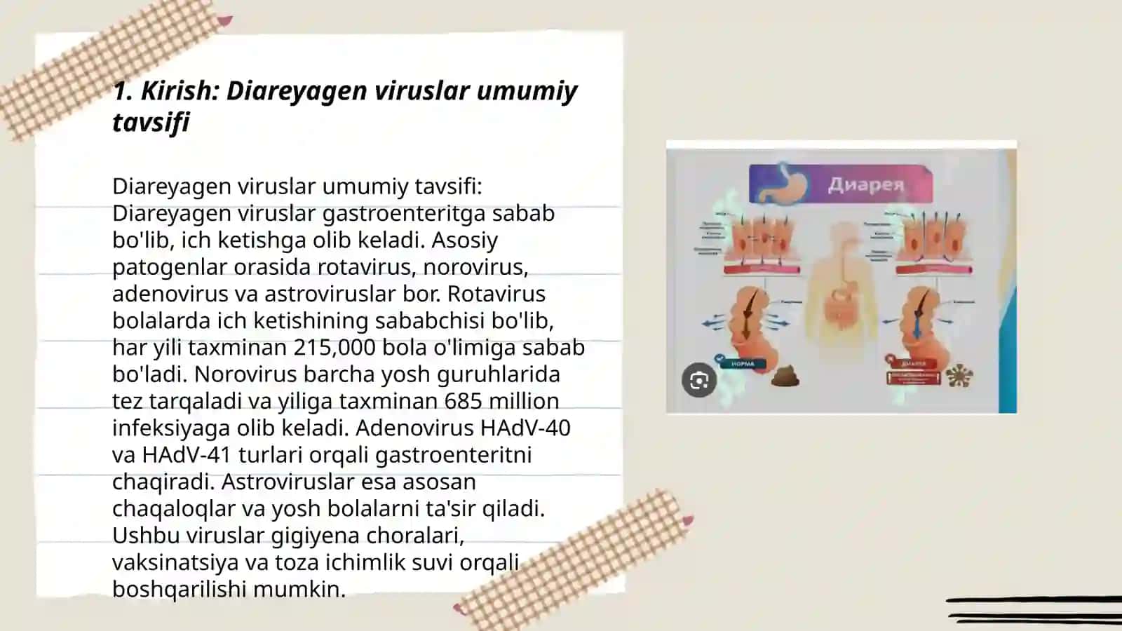 Diareyagen viruslar, klassifikatsiyasi patogenezi labaratoriya tashxisi 3