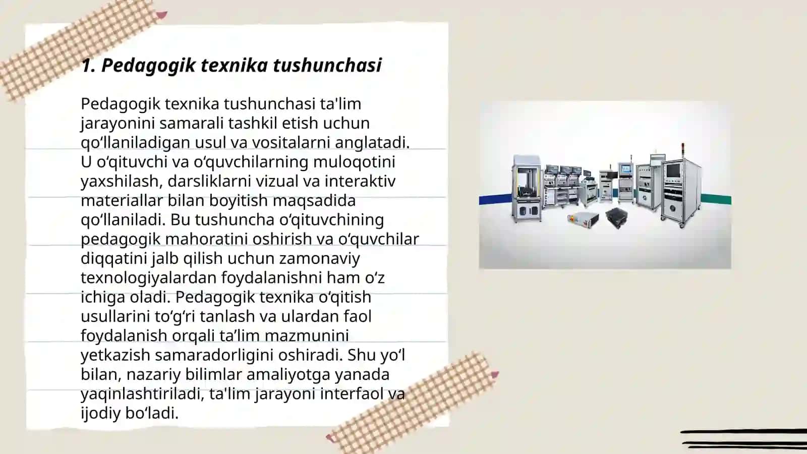 Pedagogik texnika haqida ma'lumot 3