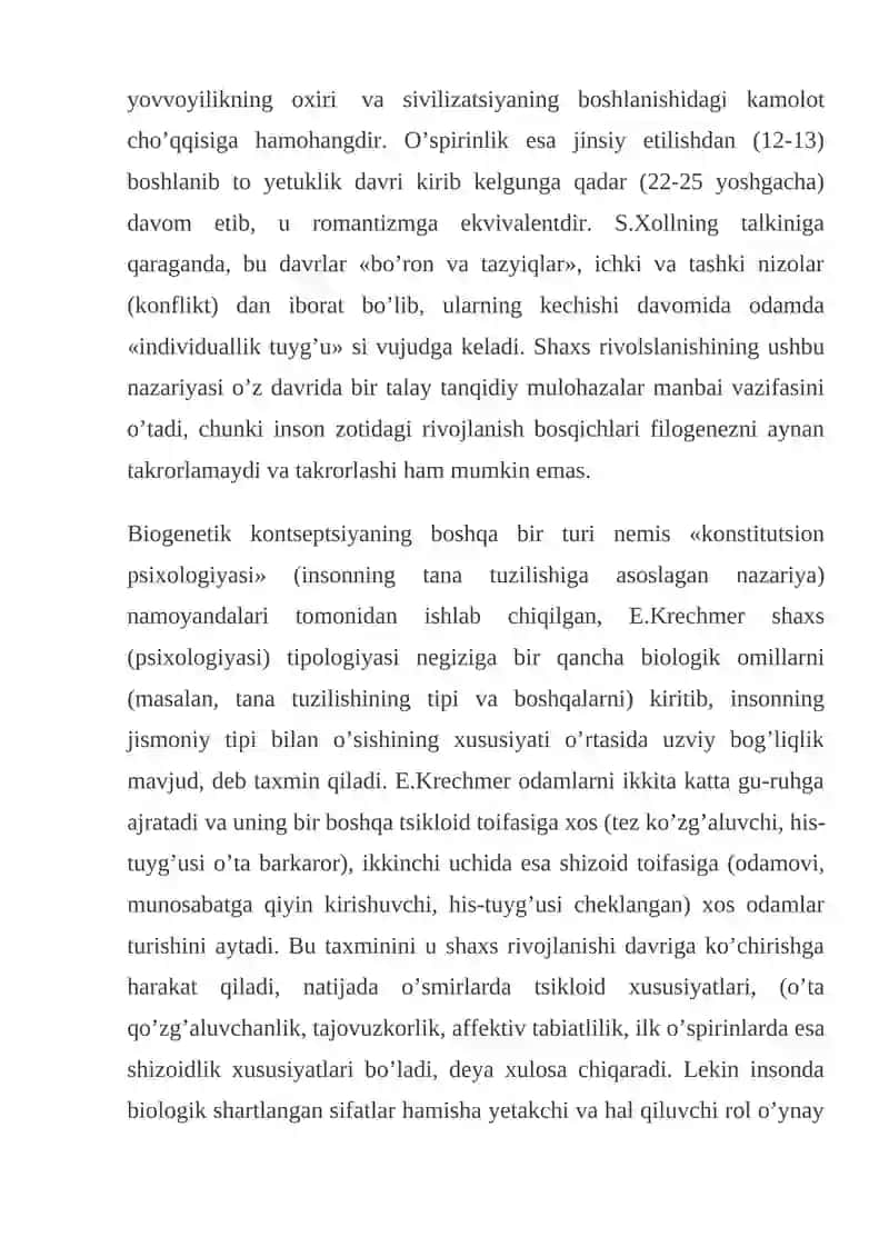 Chеt el psiхоlоgiyasida shaxs nazariyalari 3