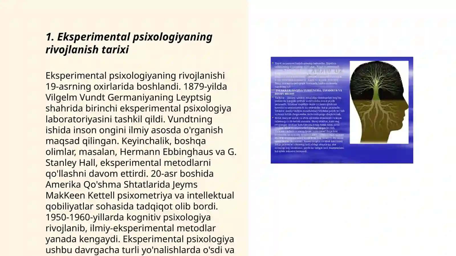 Eksperimental psixologiya: tushuncha tarixi 3