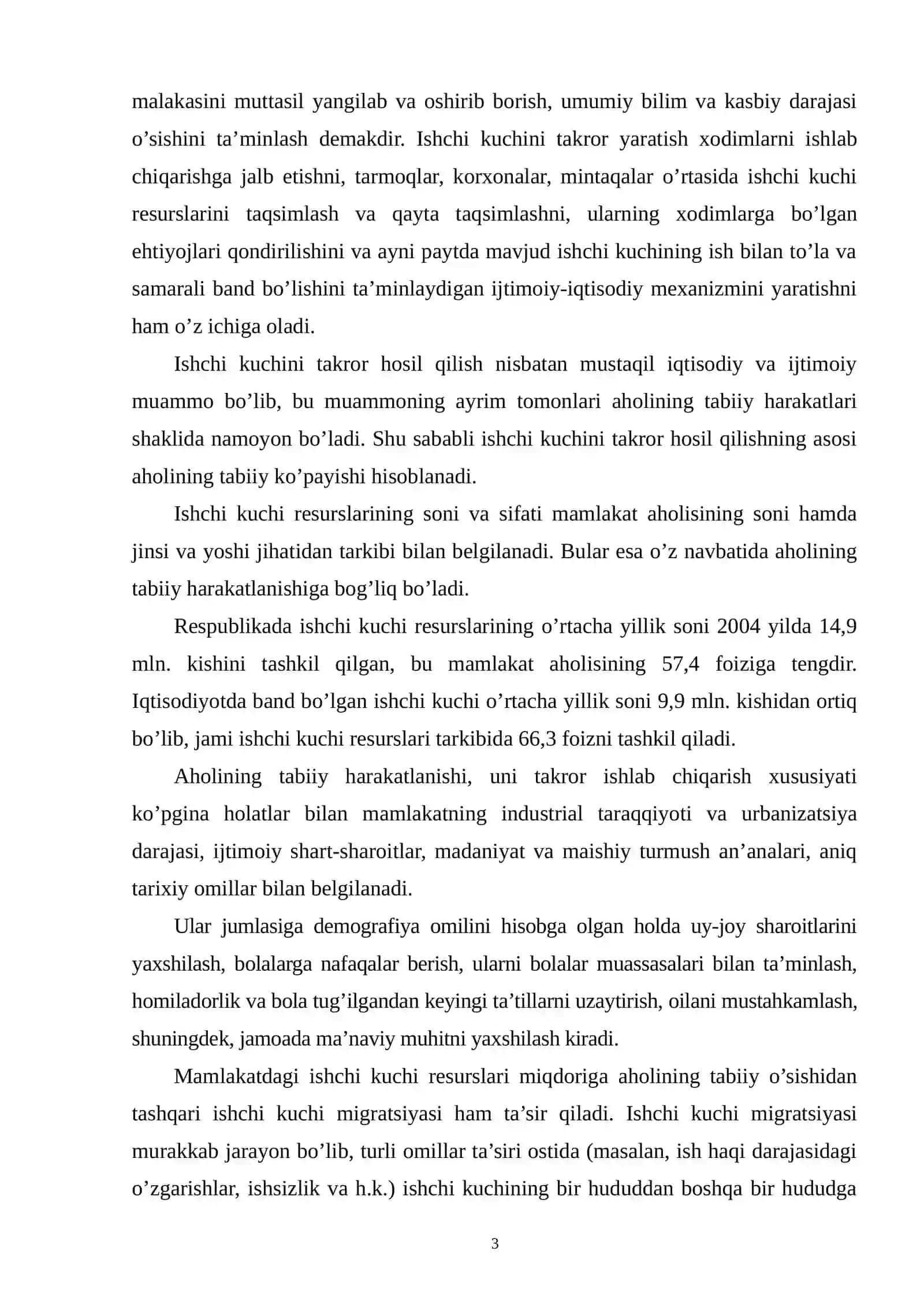 Ishchi kuchi va uning bandligi 3