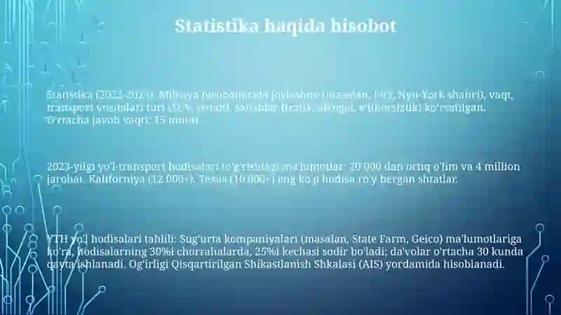Baxtsiz hodisalarni tarifi 3