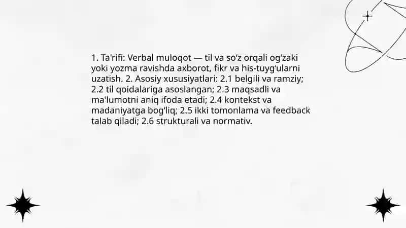 Verbal va Noverbal Muloqot Turlari va Vazifalari 3