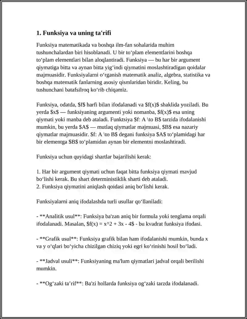FUNKSIYA TASHKIL ETISH 3