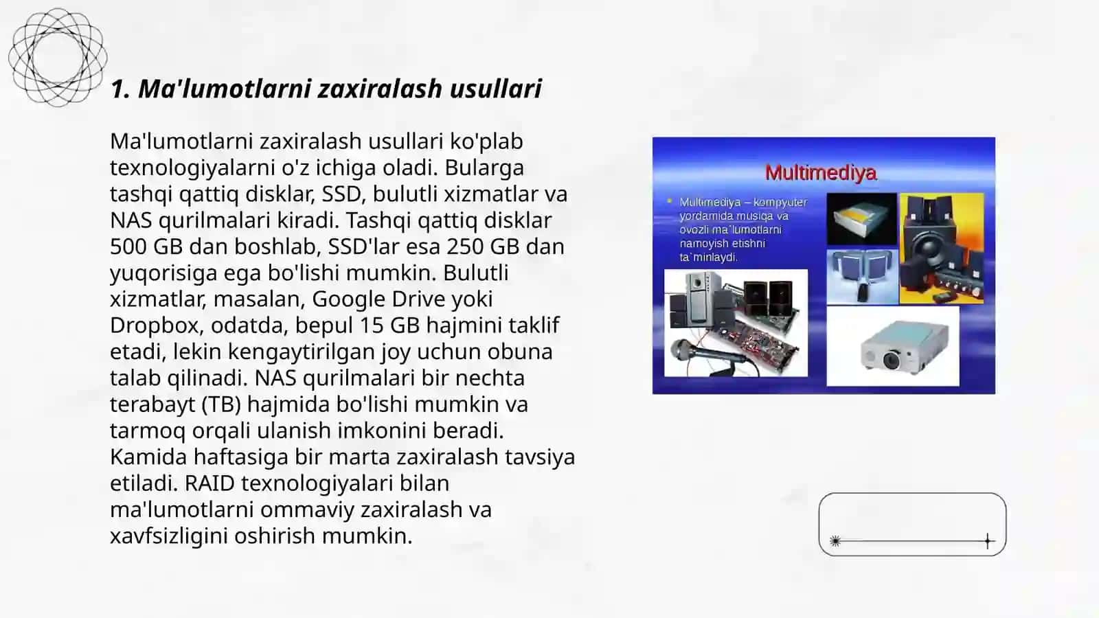 MA'LUMOTLARNI QAYTA TIKLASH VOSITALARI 3