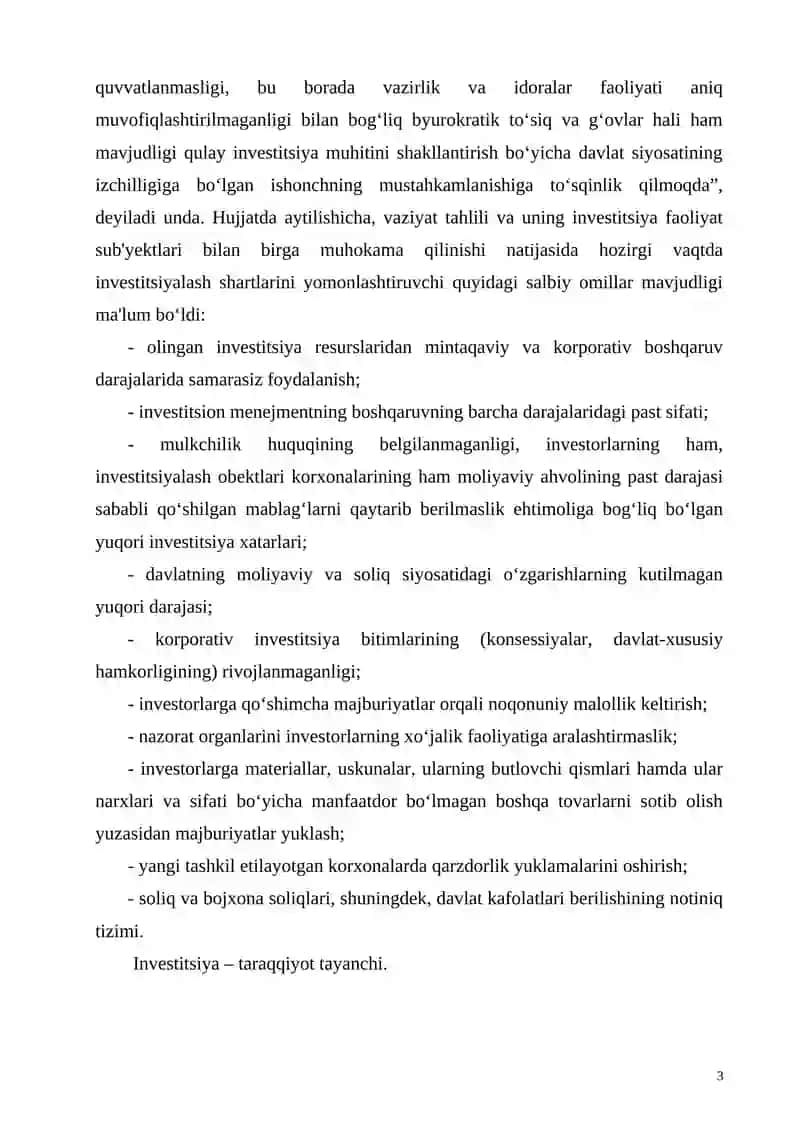 INVESTITSIYANING MOHIYATI MANBALARI VA SHAKLLARI 3