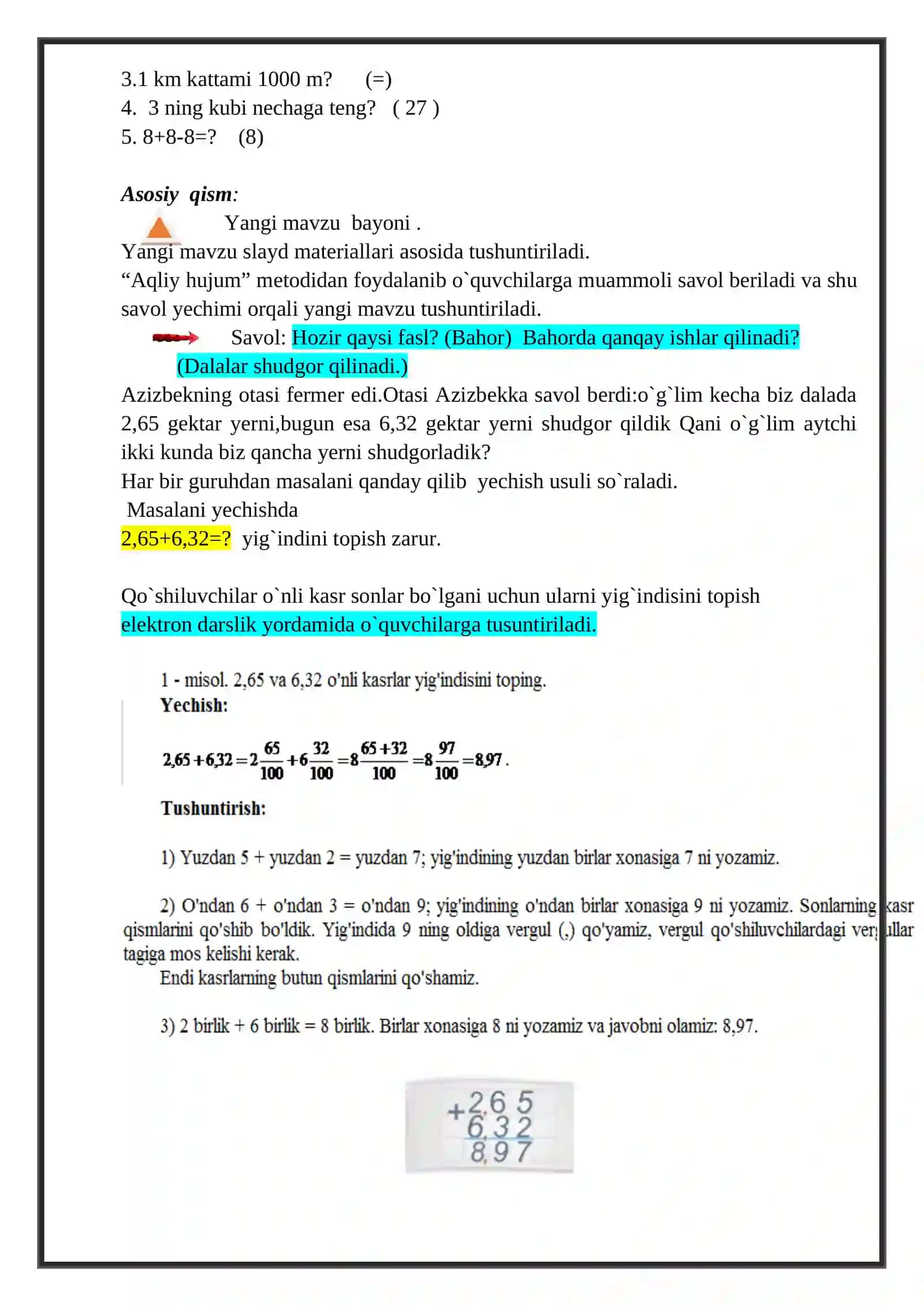 Darsning texnologik xarita 3