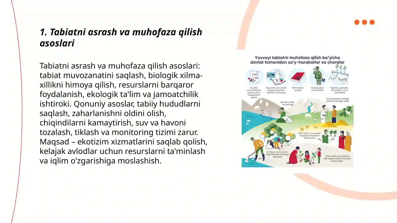 Tabiatni asrash va muhofaza qilish asoslari 3