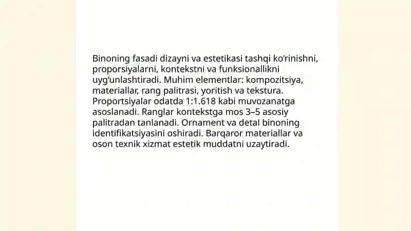 Binoning fasadi va qirqimi 3