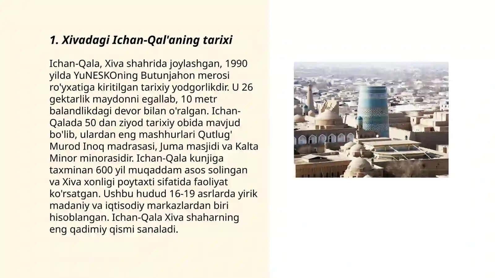 Xivadagi Ichan-Qal'a majmuasi 3