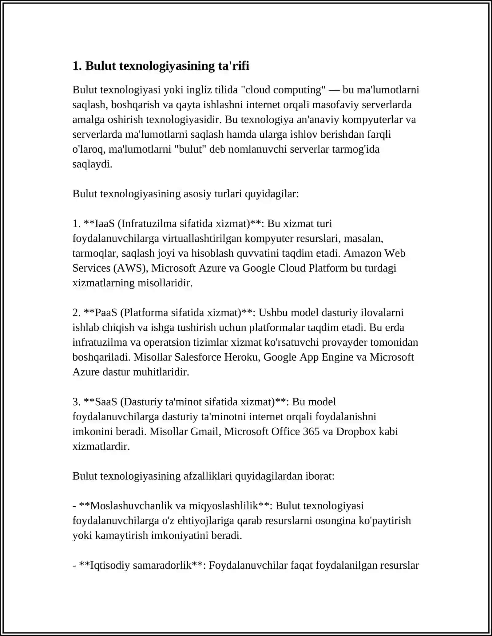 BULUT TEXNOLOGIYASI TUSHUNCHASI 3