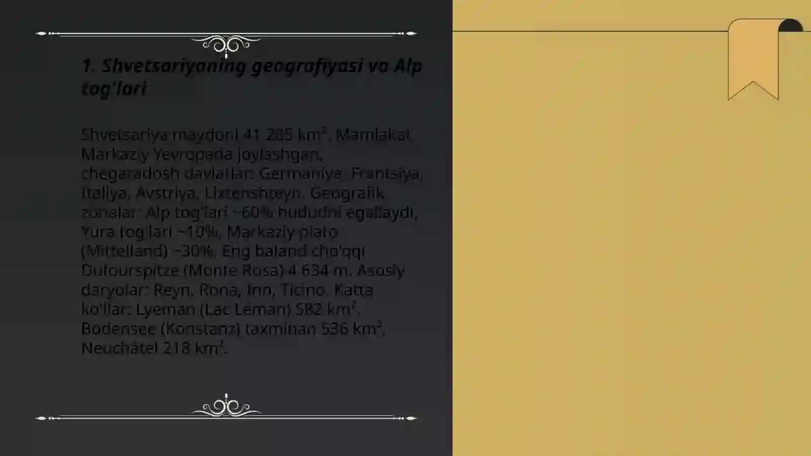 Shvetsariyaning geografiyasi 3