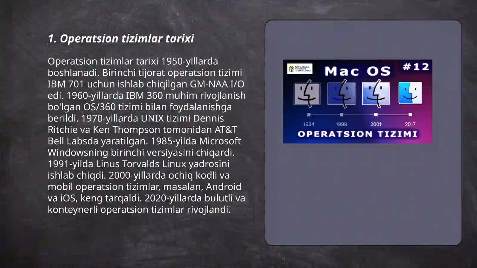 Operatsion tizimlar tarixi 3