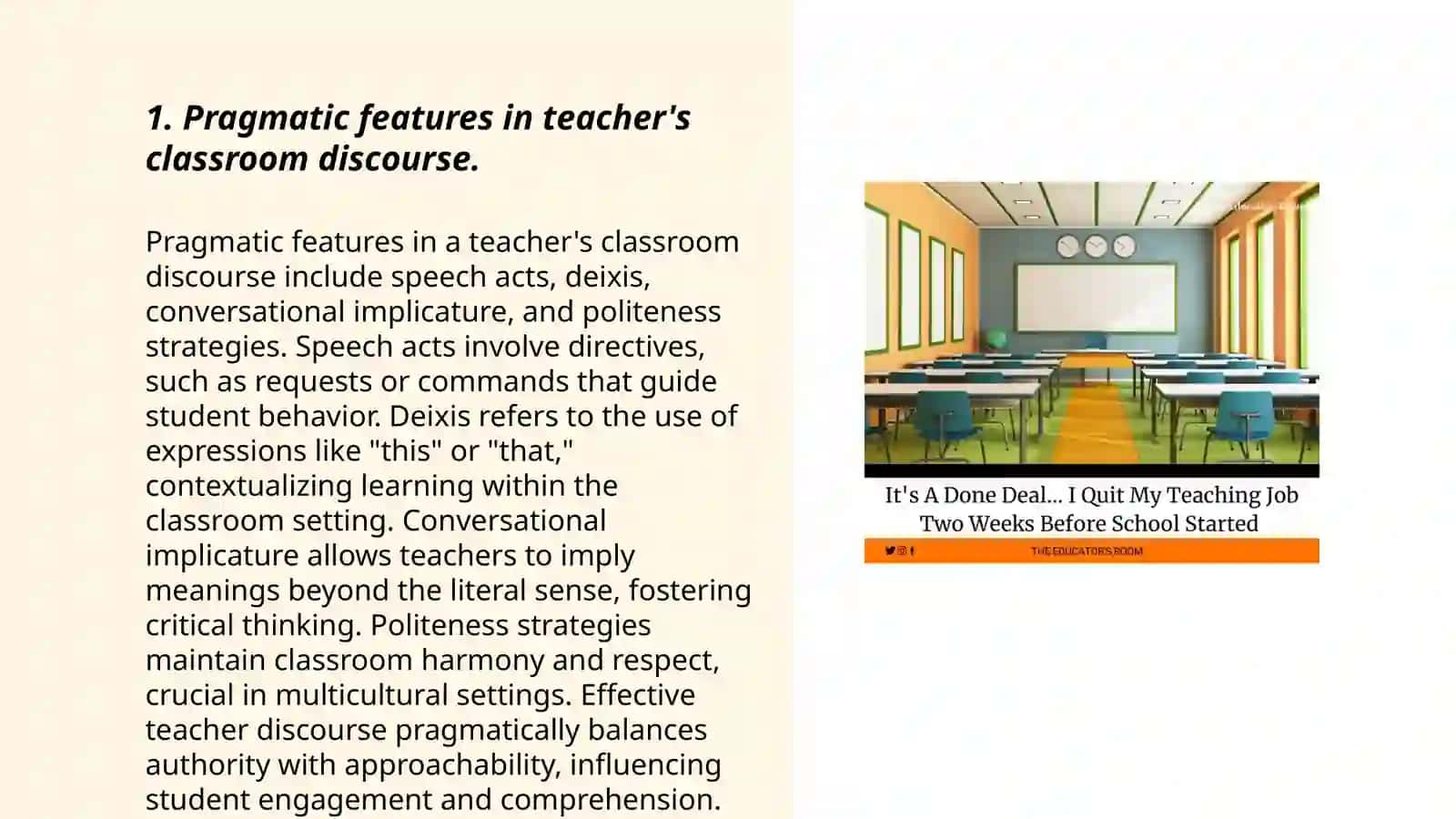 Stylistics of teacher's speech in the classroom 3